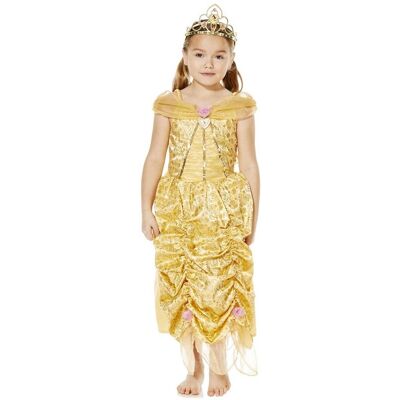 sarcia.eu DISNEY suknia księżniczki Belli + korona 2-3 lat 98 cm sarcia.eu DISNEY suknia księżniczki Belli + korona 2-3 lat 98 cm