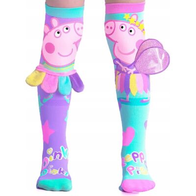 Inny producent Długie Skarpetki Dziecięce Kolanówki Świnka Peppa Pig & George 3d Madmia / Pp001 Inny producent Długie Skarpetki Dziecięce Kolanówki Świnka Peppa Pig & George 3d Madmia / Pp001