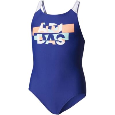 Dziecięcy Kostium Kąpielowy Jednoczęsciowy Niebieski Adidas By Lineage Suit 116 Dziecięcy Kostium Kąpielowy Jednoczęsciowy Niebieski Adidas By Lineage Suit 116