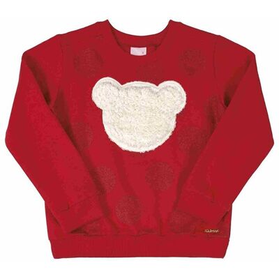 Dziewczęca Bluza Czerwona Quimby R.104 Dziewczęca Bluza Czerwona Quimby R.104
