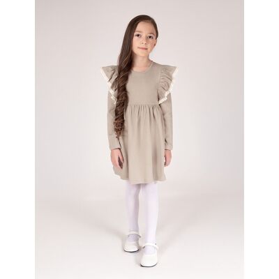 Dziewczęca sukienka elegancka beżowa Nicol r.92 Dziewczęca sukienka elegancka beżowa Nicol r.92