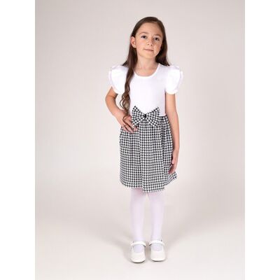 Dziewczęca sukienka klasyczna pepitka Nicol r.92 Dziewczęca sukienka klasyczna pepitka Nicol r.92