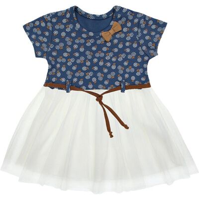 Dziewczęca sukienka krótki rękaw w kwiaty Nicol,r.74 Dziewczęca sukienka krótki rękaw w kwiaty Nicol,r.74