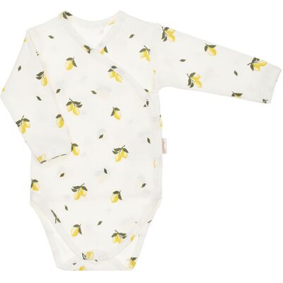 Dziewczęce body bawełna długi rękaw cytrynki Nicol,r.56 Dziewczęce body bawełna długi rękaw cytrynki Nicol,r.56