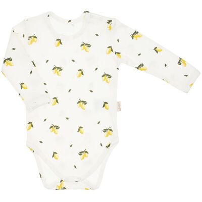 Dziewczęce body bawełna długi rękaw cytrynki Nicol,r.80 Dziewczęce body bawełna długi rękaw cytrynki Nicol,r.80