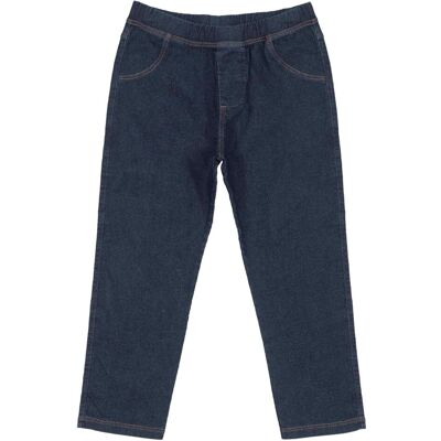 HURTIMEX Dziewczęce legginsy denim ciemnoniebieskie, Up Baby HURTIMEX Dziewczęce legginsy denim ciemnoniebieskie, Up Baby