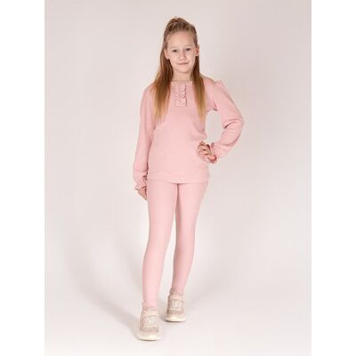Dziewczęce legginsy dresowe różowe Nicol,r.122 Dziewczęce legginsy dresowe różowe Nicol,r.122