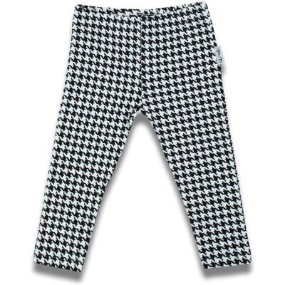 Dziewczęce legginsy dresowe w pepitkę białe Nicol,r.110 Dziewczęce legginsy dresowe w pepitkę białe Nicol,r.110