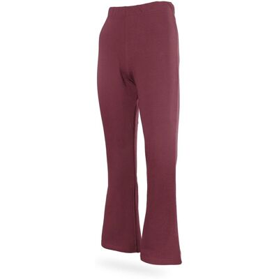 Dziewczęce legginsy dzwony gładkie bordowe Tup Tup Dziewczęce legginsy dzwony gładkie bordowe Tup Tup