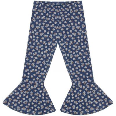 Dziewczęce legginsy dzwony w kwiecisty wzór granatowe Nicol,r.146 Dziewczęce legginsy dzwony w kwiecisty wzór granatowe Nicol,r.146