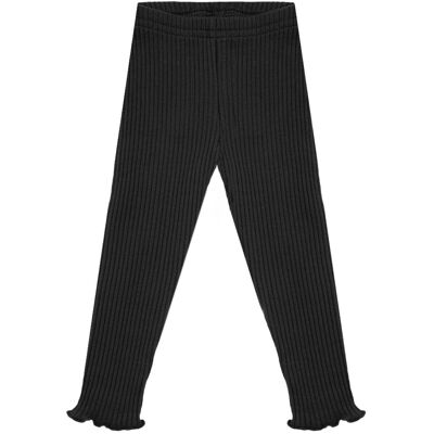 Dziewczęce legginsy prążkowane czarne Nicol,r.146 Dziewczęce legginsy prążkowane czarne Nicol,r.146