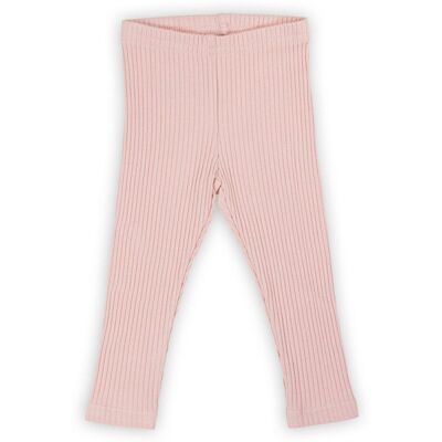 Dziewczęce legginsy prążkowane pudrowe Nicol, r. 128 Dziewczęce legginsy prążkowane pudrowe Nicol, r. 128