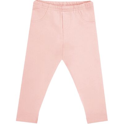 Dziewczęce legginsy z kokardką pudrowe Nicol,r.122 Dziewczęce legginsy z kokardką pudrowe Nicol,r.122