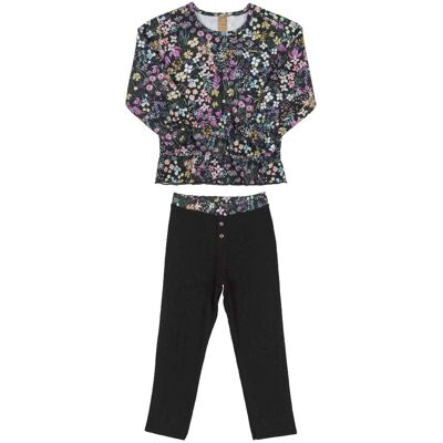 Dziewczęcy komplet bluza + legginsy czarny Up Baby r.92 Dziewczęcy komplet bluza + legginsy czarny Up Baby r.92
