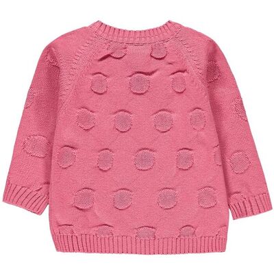 Dziewczęcy niemowlęcy sweter rozpinany różowy Kanz r.62/68 Dziewczęcy niemowlęcy sweter rozpinany różowy Kanz r.62/68