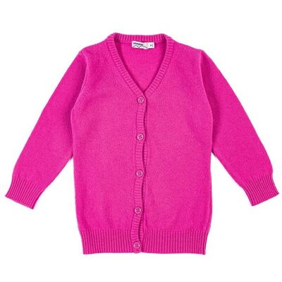 Dziewczęcy sweter na guziki fuksja Olimpias r.92 Dziewczęcy sweter na guziki fuksja Olimpias r.92