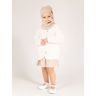 Dziewczęcy sweter rozpinany ciepły kremowy Nicol,r.62 Dziewczęcy sweter rozpinany ciepły kremowy Nicol,r.62