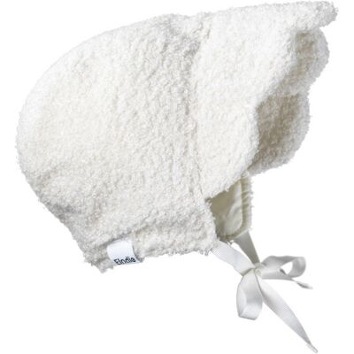Elodie Details - Czapka Baby Bonnet - White Bouclé - 3-6 m-cy Elodie Details - Czapka Baby Bonnet - White Bouclé - 3-6 m-cy