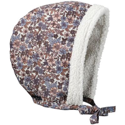 Elodie Details - Czapka Winter Bonnet - Blue Garden - 0-3 m-ce Elodie Details - Czapka Winter Bonnet - Blue Garden - 0-3 m-ce