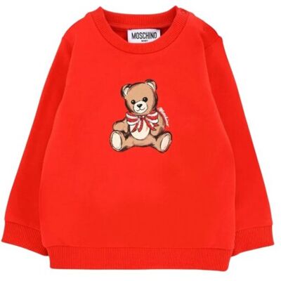 Felpa Bambina Moschino Hdf06g_rosso Felpa Bambina Moschino Hdf06g_rosso