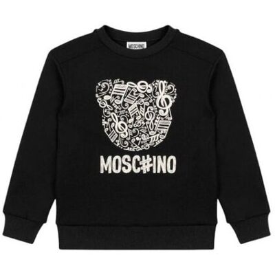 Felpa Bambina Moschino Hmf099_nero Felpa Bambina Moschino Hmf099_nero