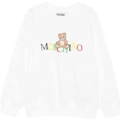 Felpa Bambino Unisex Moschino Hnf08v_bianco Felpa Bambino Unisex Moschino Hnf08v_bianco