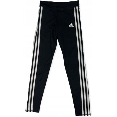 Getry legginsy dziewczęce czarne ADIDAS 10/12 lat Getry legginsy dziewczęce czarne ADIDAS 10/12 lat