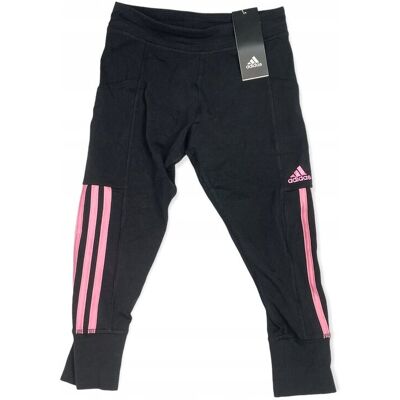 Getry legginsy dziewczęce czarne ADIDAS S 7/8 lat Getry legginsy dziewczęce czarne ADIDAS S 7/8 lat