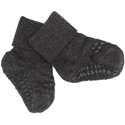 GoBabyGo antypoślizgowe skarpetki dla dzieci BAMBOO Dark Grey Melange 2 lata GoBabyGo antypoślizgowe skarpetki dla dzieci BAMBOO Dark Grey Melange 2 lata
