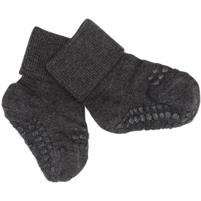 Inny producent Gobabygo - Antypoślizgowe Skarpetki Do Nauki Chodzenia Bamboo Dark Grey Melange 1-2 Lata Inny producent Gobabygo - Antypoślizgowe Skarpetki Do Nauki Chodzenia Bamboo Dark Grey Melange 1-2 Lata