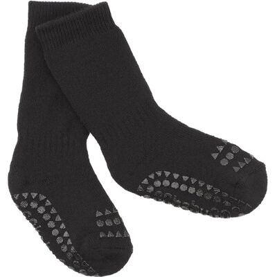 GoBabyGo antypoślizgowe skarpetki do nauki chodzenia Black 6 m+ GoBabyGo antypoślizgowe skarpetki do nauki chodzenia Black 6 m+