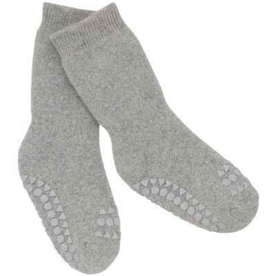 GoBabyGo antypoślizgowe skarpetki do nauki chodzenia Grey Melange 6 m+ GoBabyGo antypoślizgowe skarpetki do nauki chodzenia Grey Melange 6 m+