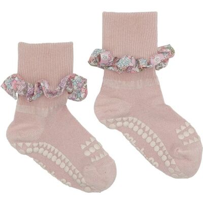 GoBabyGo antypoślizgowe skarpetki do nauki chodzenia LIBERTY BAMBOO Soft Pink Michelle 12 m+ GoBabyGo antypoślizgowe skarpetki do nauki chodzenia LIBERTY BAMBOO Soft Pink Michelle 12 m+