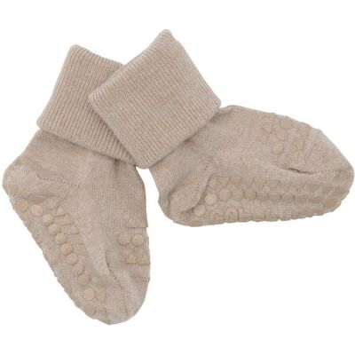 GoBabyGo antypoślizgowe skarpetki do nauki chodzenia WOOL Sand 6 m+ GoBabyGo antypoślizgowe skarpetki do nauki chodzenia WOOL Sand 6 m+