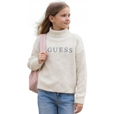 Inny producent GUESS BEŻOWY SWETER Z GOLFEM I SZARYM NAPISEM GUESS 158-166 1GŁA Inny producent GUESS BEŻOWY SWETER Z GOLFEM I SZARYM NAPISEM GUESS 158-166 1GŁA