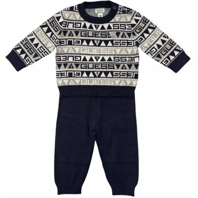 Inny producent GUESS DZIECIĘCY SWETER SZARY Z NAPISEM WZÓR GEOMETRYCZNY 64-70 G_A Inny producent GUESS DZIECIĘCY SWETER SZARY Z NAPISEM WZÓR GEOMETRYCZNY 64-70 G_A