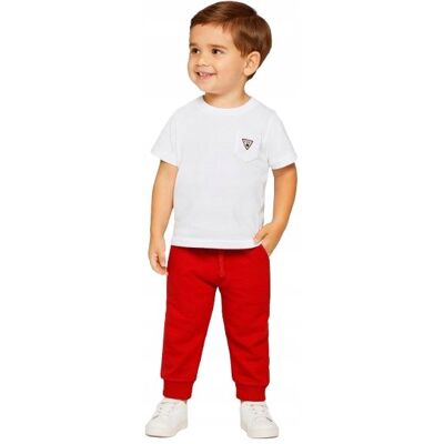 Inny producent GUESS SPODNIE DRESOWE DZIECIĘCE PROSTE W KOLORZE CZERWONYM 76-82 1GME Inny producent GUESS SPODNIE DRESOWE DZIECIĘCE PROSTE W KOLORZE CZERWONYM 76-82 1GME