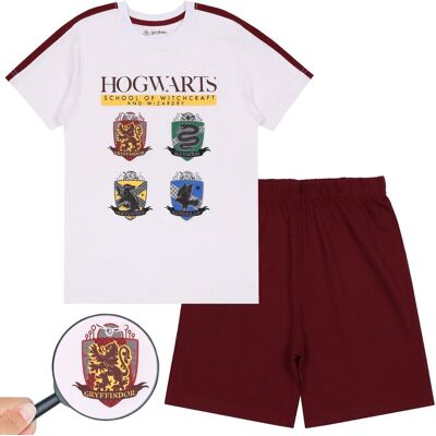 Harry potter chłopięca piżama z krótkimi spodniami, biało-bordowa letnia piżama 4 lata 104 cm Harry potter chłopięca piżama z krótkimi spodniami, biało-bordowa letnia piżama 4 lata 104 cm
