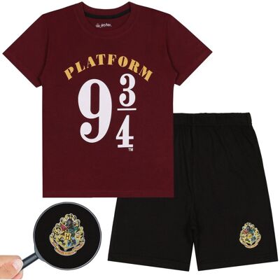 sarcia.eu Harry Potter Platforma 9 3/4 Chłopięca piżama, letnia piżama dla chłopca, bordowo-czarna 11 lat 146 cm sarcia.eu Harry Potter Platforma 9 3/4 Chłopięca piżama, letnia piżama dla chłopca, bordowo-czarna 11 lat 146 cm