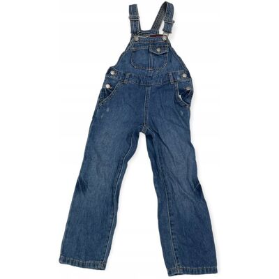 Jeansowe dziewczęce ogrodniczki TOMMY HILFIGER 4 l Jeansowe dziewczęce ogrodniczki TOMMY HILFIGER 4 l