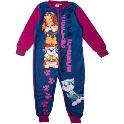 Inna producent Kombinezon dla dziewczynki piżama polar onesie na zamek Psi Patrol 110/116 Inna producent Kombinezon dla dziewczynki piżama polar onesie na zamek Psi Patrol 110/116