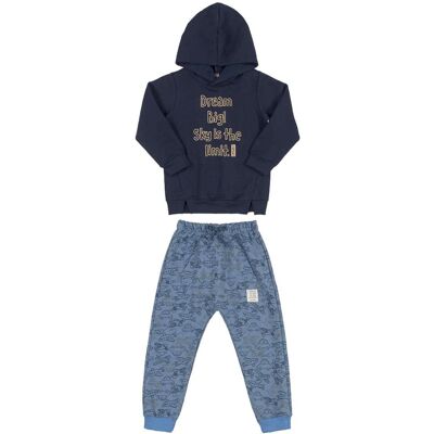 HURTIMEX Komplet chłopięcy bluza + spodnie, czarny, Up Baby HURTIMEX Komplet chłopięcy bluza + spodnie, czarny, Up Baby