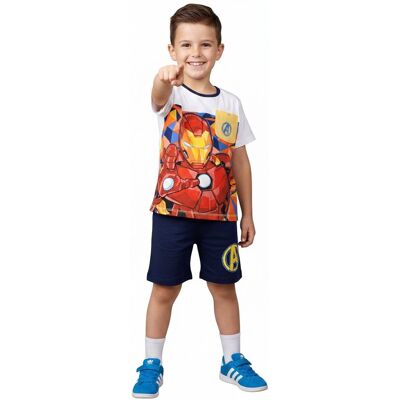 Sun City Komplet Dla Chłopca, T-Shirt I Krótkie Spodenki, Avengers, Iron Man, Kolorowy, Bawełna, Rozmiar 104 Cm Sun City Komplet Dla Chłopca, T-Shirt I Krótkie Spodenki, Avengers, Iron Man, Kolorowy, Bawełna, Rozmiar 104 Cm