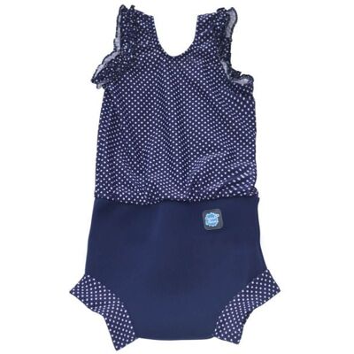 Splash About Kostium kąpielowy z pieluszką Happy Nappy - navy dotty Rozmiar: M 3-8 miesięcy Splash About Kostium kąpielowy z pieluszką Happy Nappy - navy dotty Rozmiar: M 3-8 miesięcy