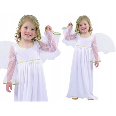 Madej Kostium STRÓJ KARNAWAŁOWY ANIOŁEK Angel Sukienka Skrzydła 92/104 cm Jasełka Madej Kostium STRÓJ KARNAWAŁOWY ANIOŁEK Angel Sukienka Skrzydła 92/104 cm Jasełka
