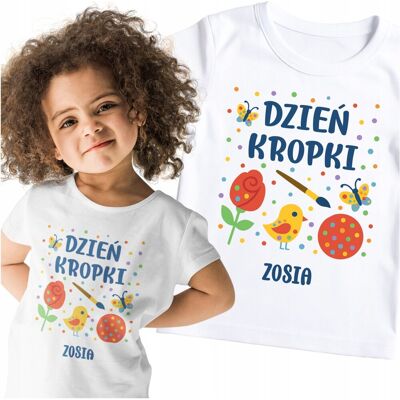 Inny producent Koszulka Dzień Kropki Do Szkoły Przedszkola Dla Dziewczynki Lub Chłopca Inny producent Koszulka Dzień Kropki Do Szkoły Przedszkola Dla Dziewczynki Lub Chłopca