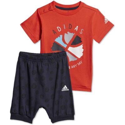 Koszulka + spodenki komplet dziecięcy Adidas Summer Set bawełniany-74 Koszulka + spodenki komplet dziecięcy Adidas Summer Set bawełniany-74