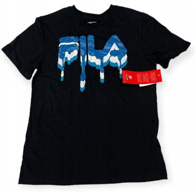 Koszulka T-Shirt Dla Chłopca Czarny Logo Fila M 1012 Lat Koszulka T-Shirt Dla Chłopca Czarny Logo Fila M 1012 Lat
