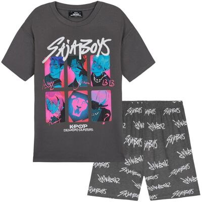 Inny producent KPop Demon Hunters Oficjalny zestaw piżamy dla dziewcząt, szorty i t-shirt, Huntrix Saja Boys Derpy Tiger, prezent dla dzieci, Szary Saja Boys, 7-8 .. Inny producent KPop Demon Hunters Oficjalny zestaw piżamy dla dziewcząt, szorty i t-shirt, Huntrix Saja Boys Derpy Tiger, prezent dla dzieci, Szary Saja Boys, 7-8 ..