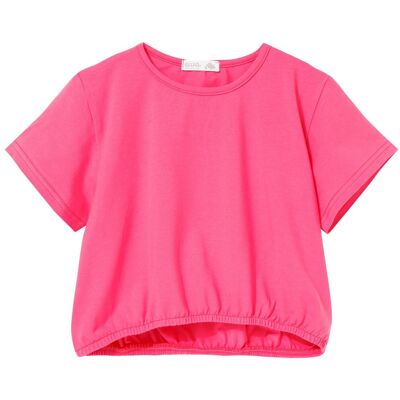 Ewa Collection Krótki T-Shirt Dziewczęcy Koralowy 92 Ewa Collection Krótki T-Shirt Dziewczęcy Koralowy 92